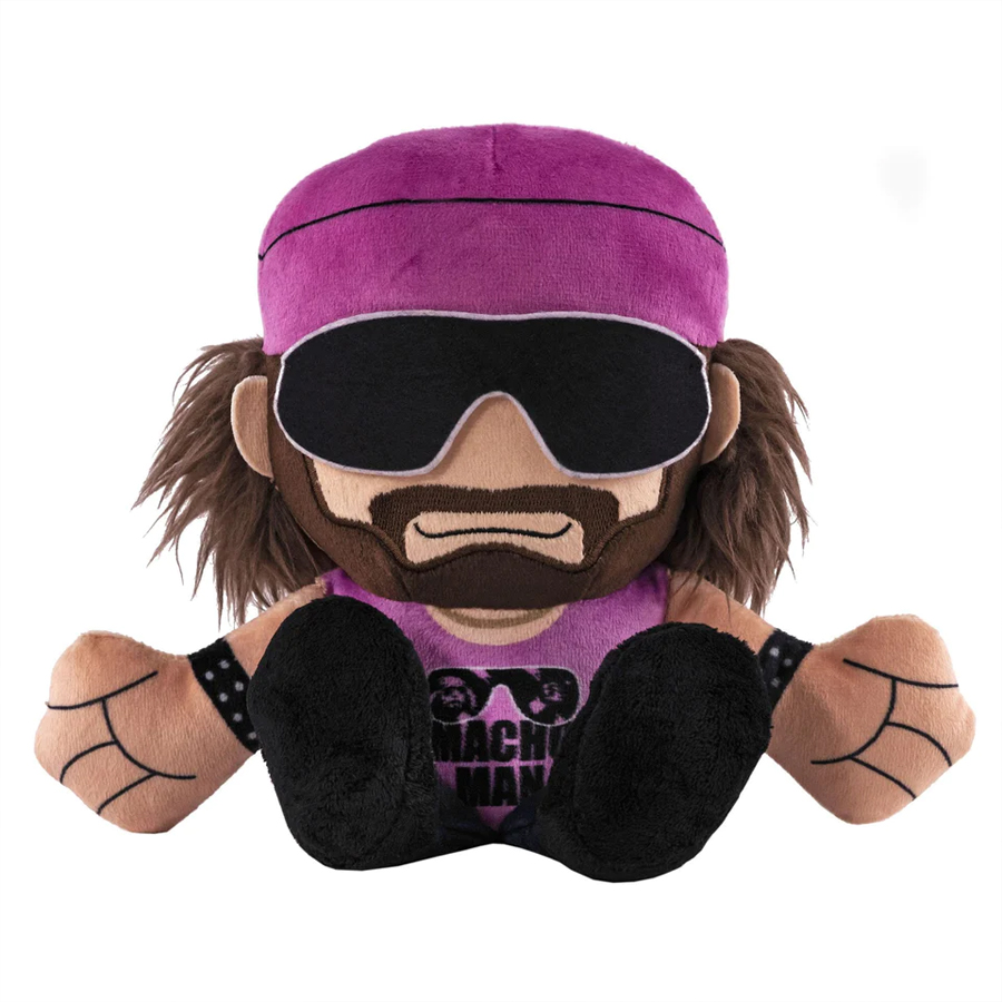 Bleacher Creatures WWE Macho Man Randy Savage 8" Kuricha Sitting Plush- Soft Chibi Inspired Toy
